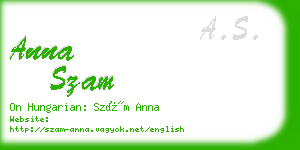 anna szam business card